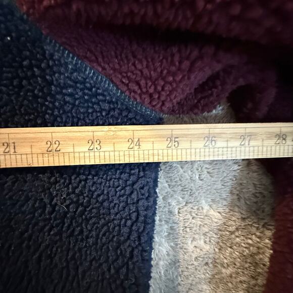 Original Penguin Men's Colorblock Fleece Full-Zip Bomber Jacket L Teddy Sherpa - Picture 11 of 12